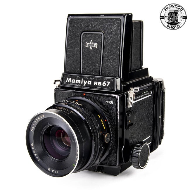 Mamiya RB67 PRO S w/ 90mm f/3.8, Prism + Waist Level GOOD-