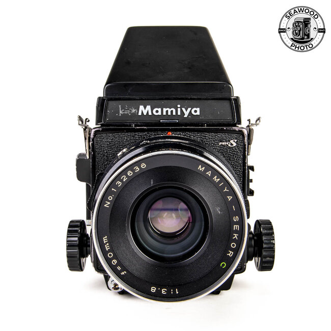 Mamiya RB67 PRO S w/ 90mm f/3.8, Prism + Waist Level GOOD-