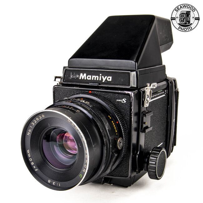 Mamiya RB67 PRO S w/ 90mm f/3.8, Prism + Waist Level GOOD-