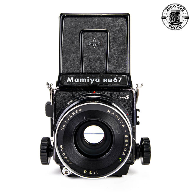Mamiya RB67 PRO S w/ 90mm f/3.8, Prism + Waist Level GOOD-