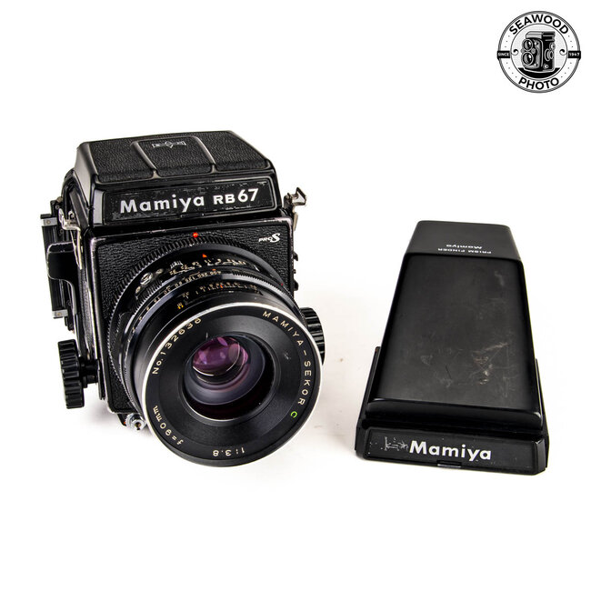 Mamiya RB67 PRO S w/ 90mm f/3.8, Prism + Waist Level GOOD-