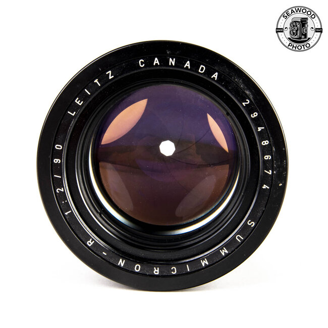Leica 90mm f/2 Summicron-R 3-Cam GOOD-