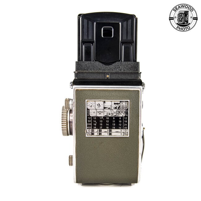 Rolleiflex T Gray w/Zeiss 75mm f/3.5 Tessar, Brite-Screen (1958)  GOOD+