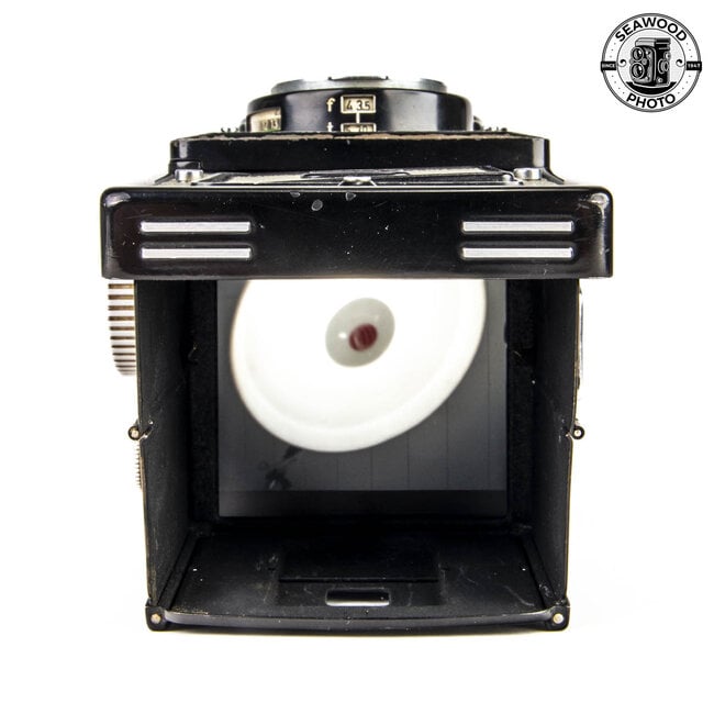Rolleiflex T Gray w/Zeiss 75mm f/3.5 Tessar, Brite-Screen (1958)  GOOD+