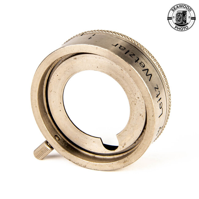 Leitz Nickel VALAU Aperture Adjuster / Hood for Elmar 50mm 35mm EXCELLENT