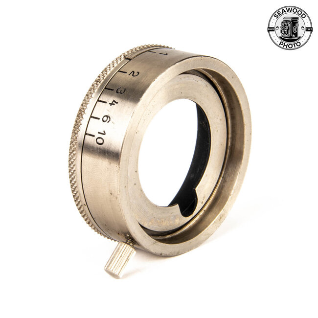 Leitz Nickel VALAU Aperture Adjuster / Hood for Elmar 50mm 35mm EXCELLENT