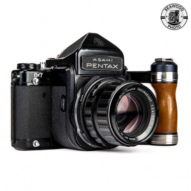 Pentax 6x7 MLU w/ 105mm f2.4 and Metered Prism GOOD+