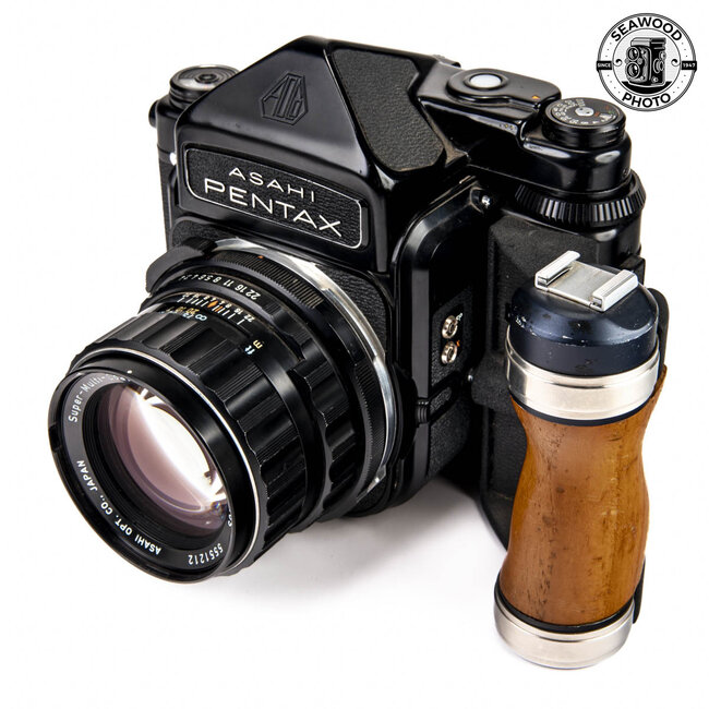 Pentax 6x7 MLU w/ 105mm f2.4 and Metered Prism GOOD+