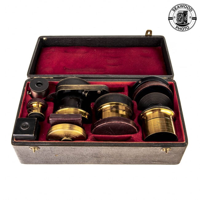 Balbreck Vintage French Brass Lens Set w/ Besset Shutter EXCELLENT