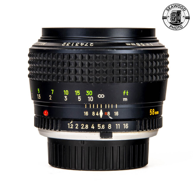 Minolta MC Rokkor-X 58mm f/1.2 EXCELLENT