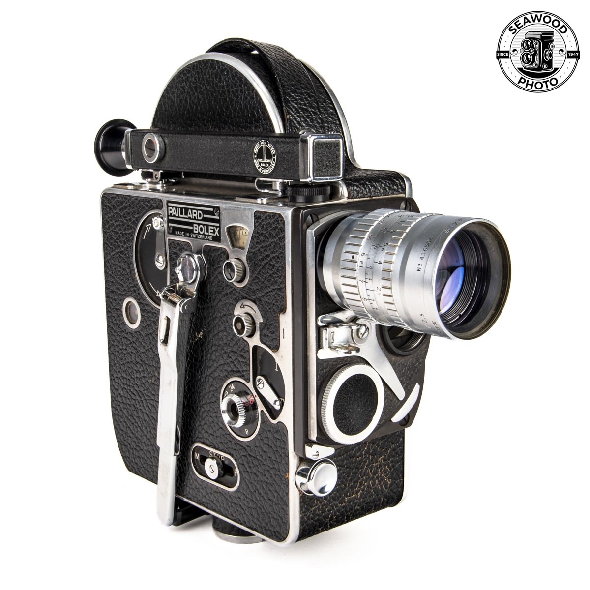 Bolex H16 16mm Film Camera w/Angenieux 3 Inch f/2.5 GOOD - Seawood