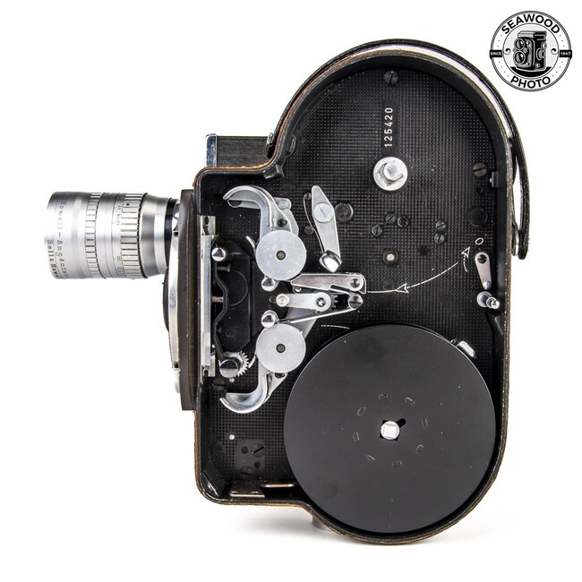 Bolex H16 16mm Film Camera w/Angenieux 3 Inch f/2.5 GOOD