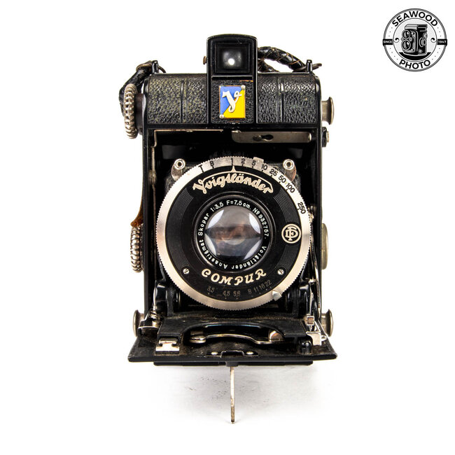Voigtlander Virtus Bellows Camera with Lens Skopar 3.5/7.5cm AS-IS, READ