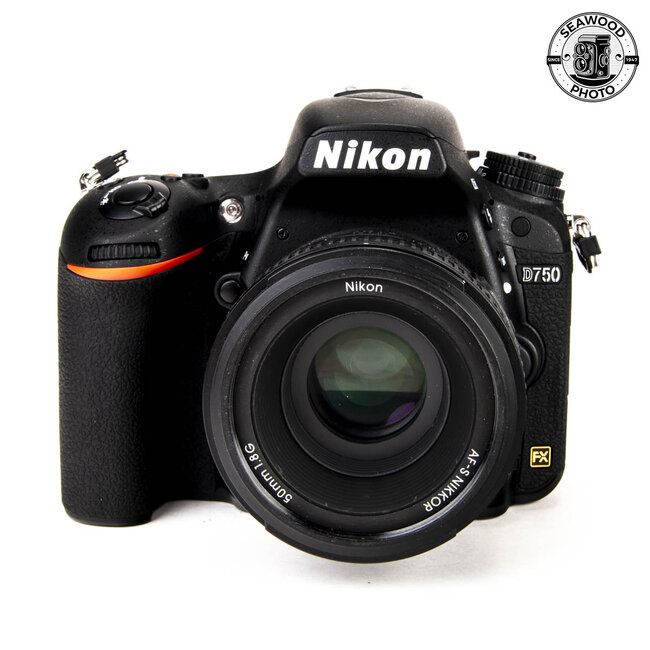 Nikon D750 FX 24.3mp w/Nikkor 50mm f/1.8G LOW SHUTTER COUNT EXCELLENT