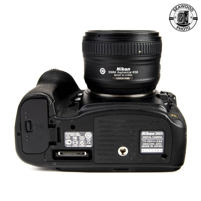 Nikon D800 w/ 50mm f1.8 (AS-IS) No returns, No warranty
