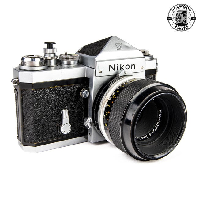 Nikon F w/ Micro-Nikkor-P 55mm f3.5 GOOD