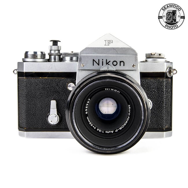 Nikon F w/ Micro-Nikkor-P 55mm f3.5 GOOD