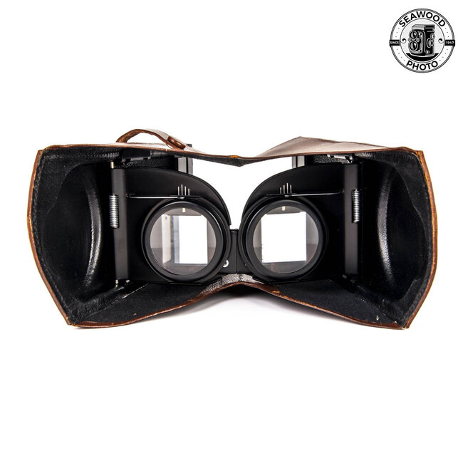 Rare Vintage Rolleiflex Binocular Leather Focusing Hood EXCELLENT