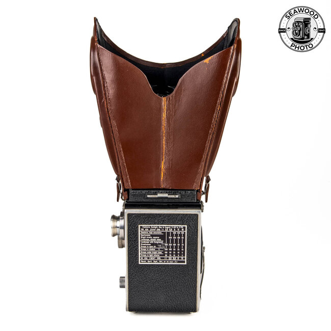 Rare Vintage Rolleiflex Binocular Leather Focusing Hood EXCELLENT