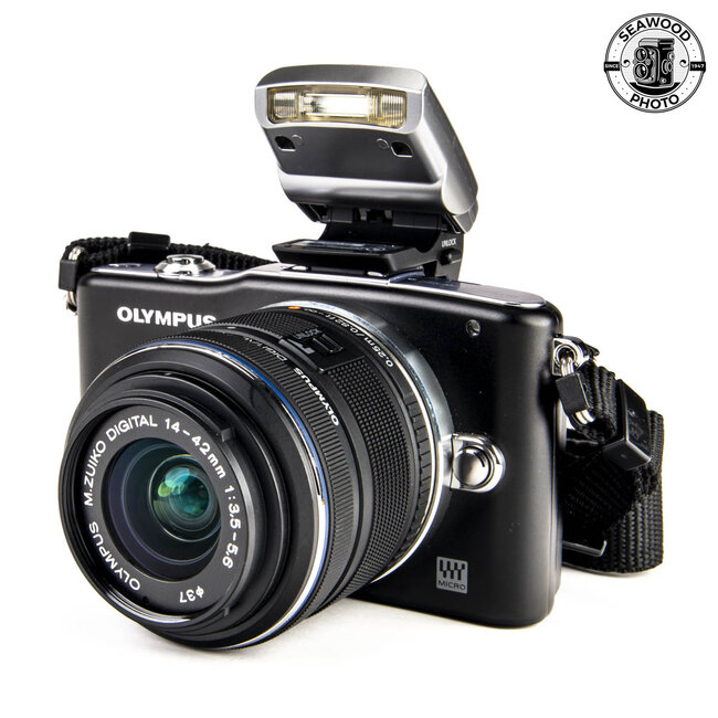 Olympus Pen Mini E-PMI w/14-42mm, Flash EXCELLENT
