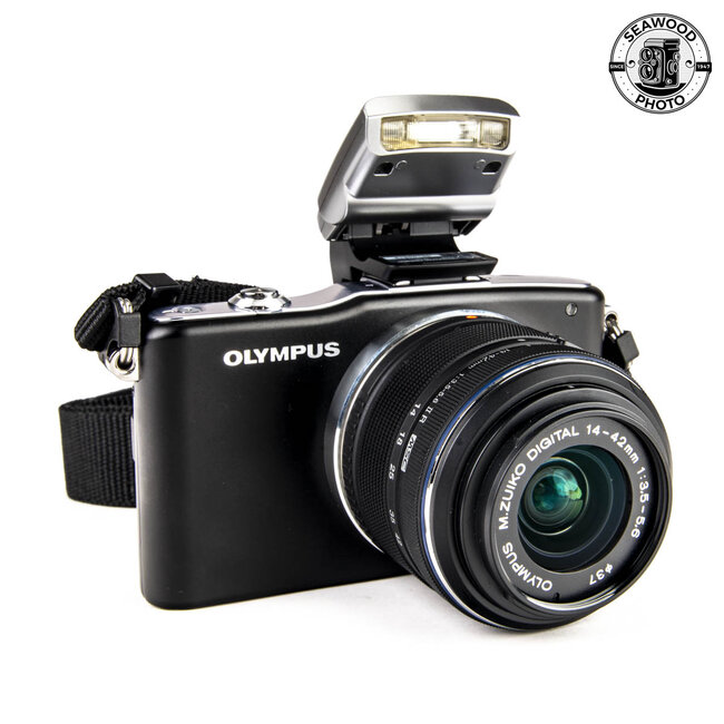 Olympus Pen Mini E-PMI w/14-42mm, Flash EXCELLENT