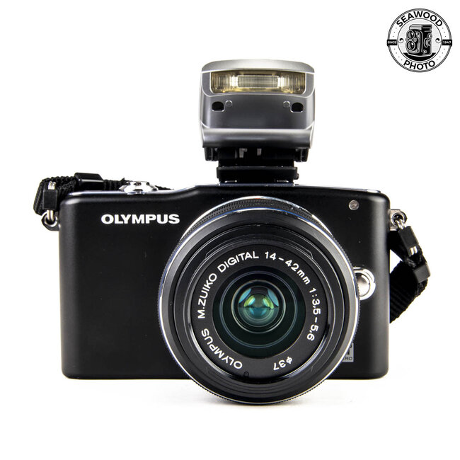 Olympus Pen Mini E-PMI w/14-42mm, Flash EXCELLENT