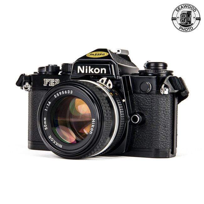 Nikon FE2 Black w/ Nikkor 50mm f1.4 GOOD+