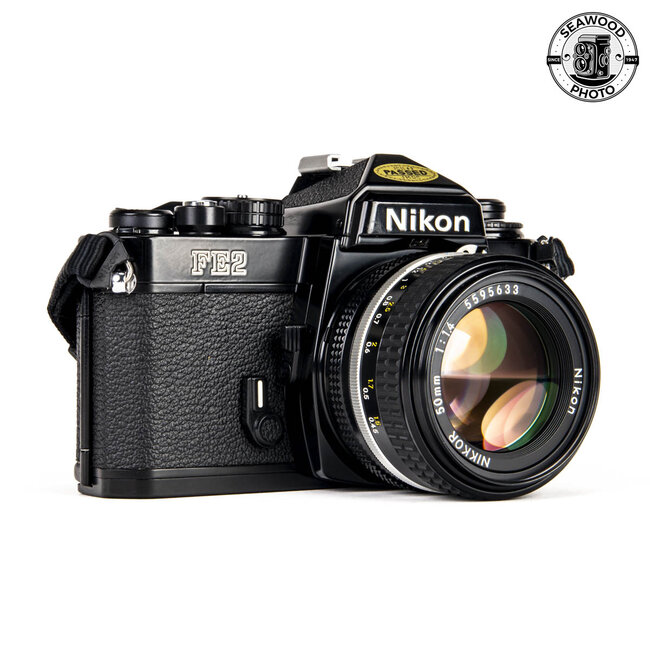Nikon FE2 Black w/ Nikkor 50mm f1.4 GOOD+