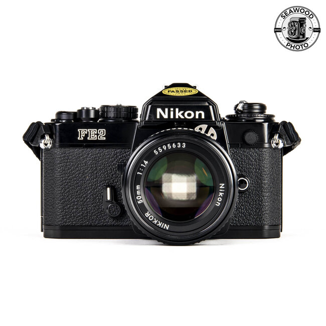 Nikon FE2 Black w/ Nikkor 50mm f1.4 GOOD+