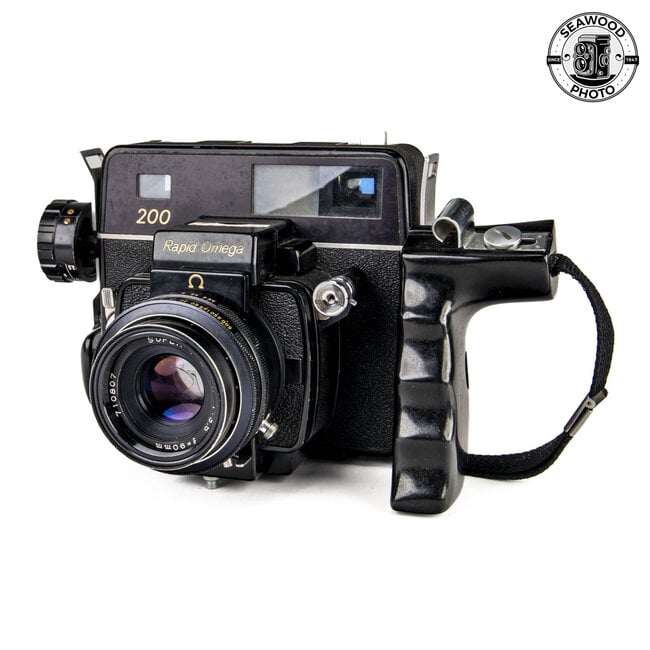 Koni Omega Rapid 200 Medium Format Camera Set w/90mm f3.5 Lens GOOD-