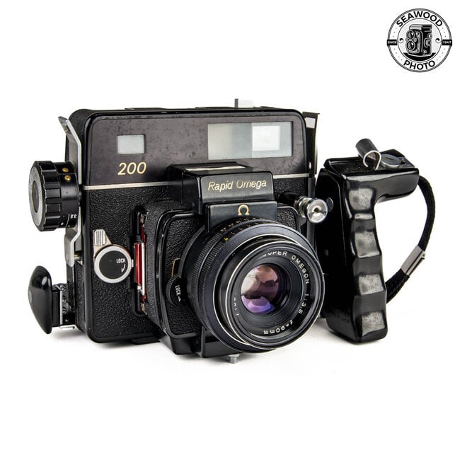 Koni Omega Rapid 200 Medium Format Camera Set w/90mm f3.5 Lens GOOD-