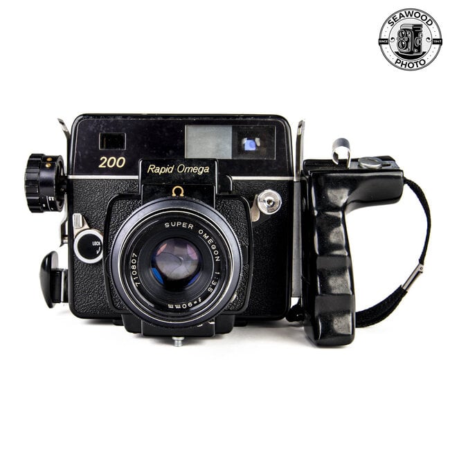 Koni Omega Rapid 200 Medium Format Camera Set w/90mm f3.5 Lens GOOD-
