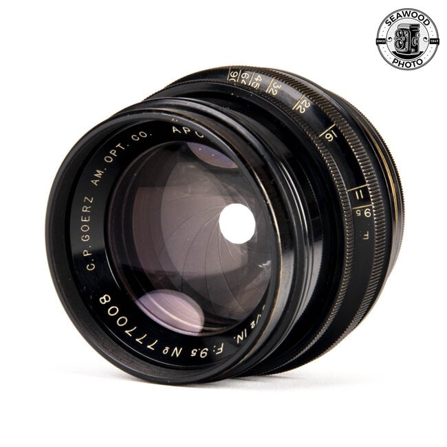 Goerz 16-1/ In. f/9.5 Apochromat Artar Barel Lens GOOD