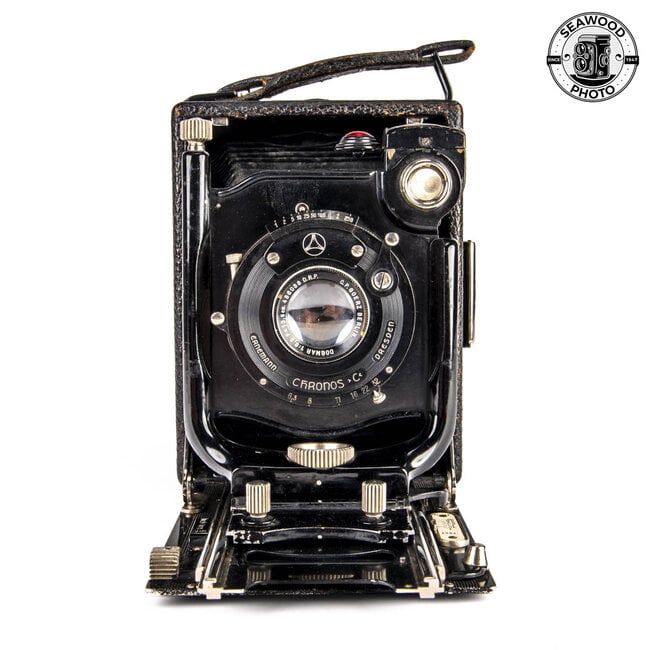 Ernemann Heag 3-1/4 x 4-1/4" W/ Boerz 135mm f/6.8 Dogmar Lens GOOD