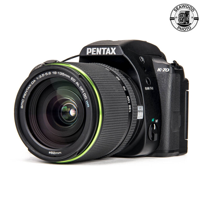 Pentax K-70 24.2MP DSLR w/ DA 18-135mm GOOD+