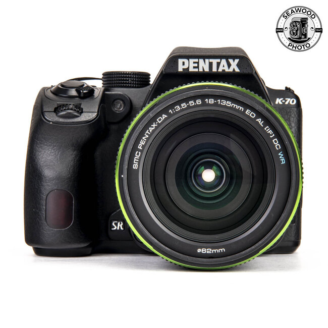 Pentax K-70 24.2MP DSLR w/ DA 18-135mm GOOD+