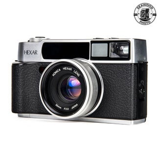 Konica Konica HEXAR AF Silver 35mm Rangefinder Film Camera EXCELLENT