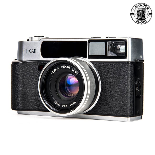 Konica HEXAR AF Silver 35mm Rangefinder Film Camera EXCELLENT