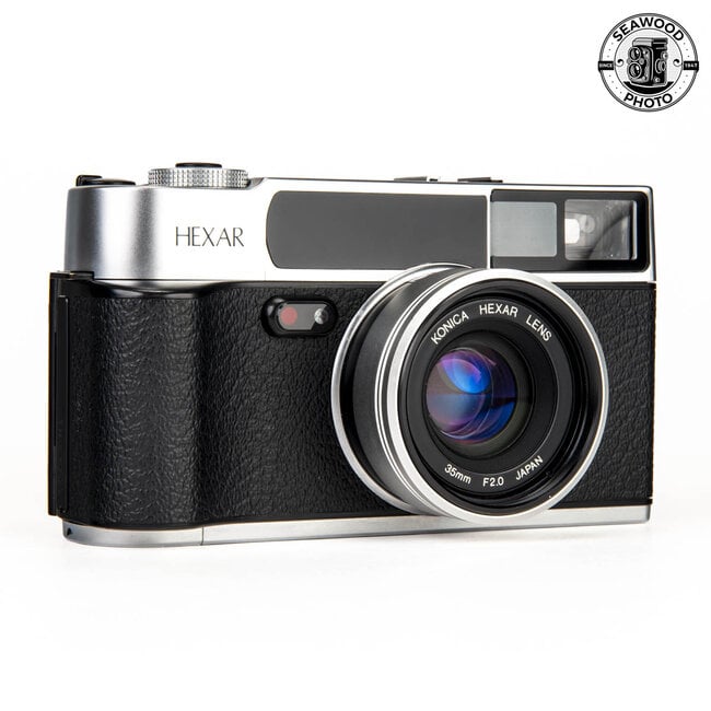 Konica HEXAR AF Silver 35mm Rangefinder Film Camera EXCELLENT