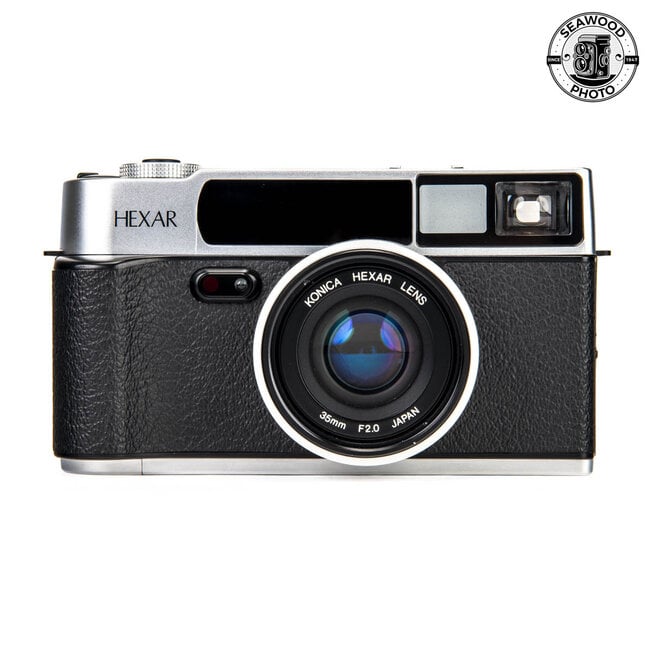 Konica HEXAR AF Silver 35mm Rangefinder Film Camera EXCELLENT