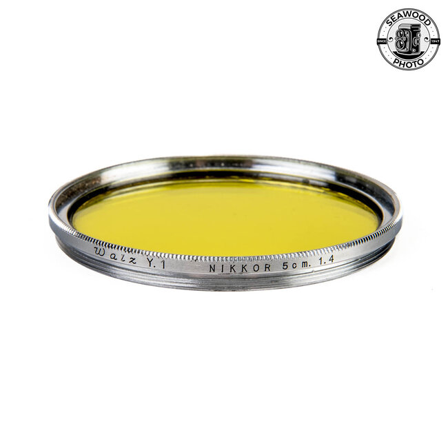 Walz 43mm Yellow Filter for Nikkor 50cm f/1.4 LTM EXCELLENT
