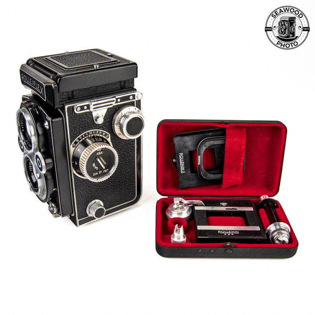 Rolleiflex MX-EVS Type 1 w/75mm f/3.5 Zeiss Tessar w/Rolleikin EXCELLENT