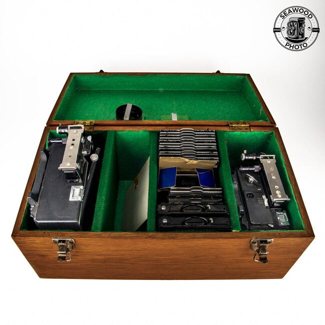 Graflex 2-Camera Kit; 4x5 Crown Graphic + 6x9 Speed Graphic, Extras EXCELLENT
