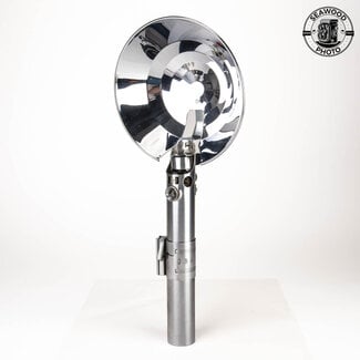 Graflex 3 Cell Flash Handle Star Wars Lightsaber w/Red Button & Reflector GOOD