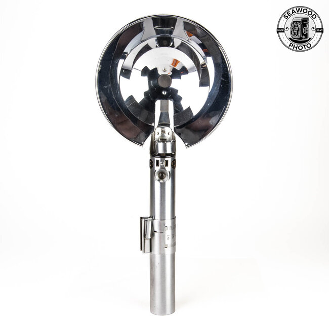 Graflex 3 Cell Flash Handle Star Wars Lightsaber w/Red Button & Reflector GOOD