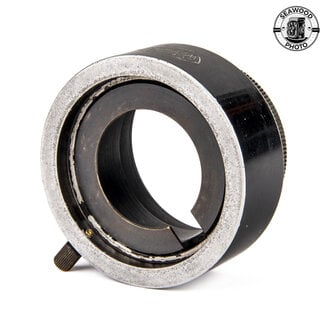 Leica Leica VALOO Aperture Control Hood for 50mm f3.5 Elmar Lens Silver and Black GOOD