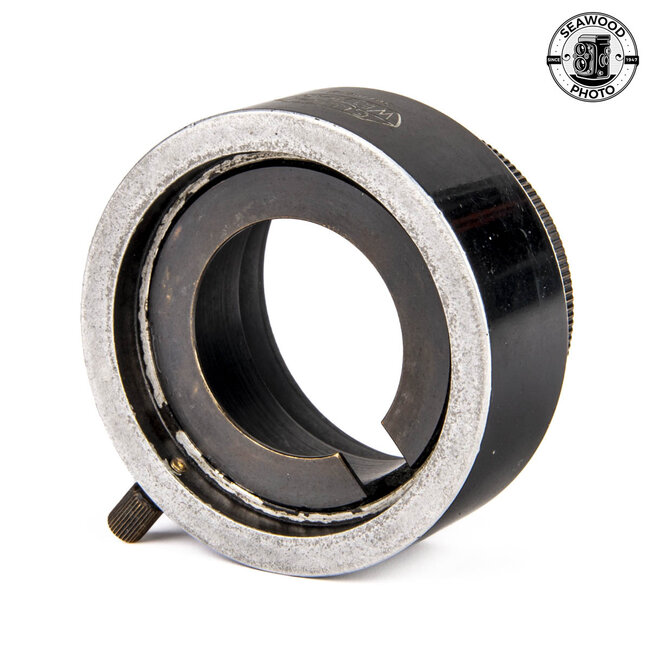 Leica VALOO Aperture Control Hood for 50mm f3.5 Elmar Lens Silver and Black GOOD