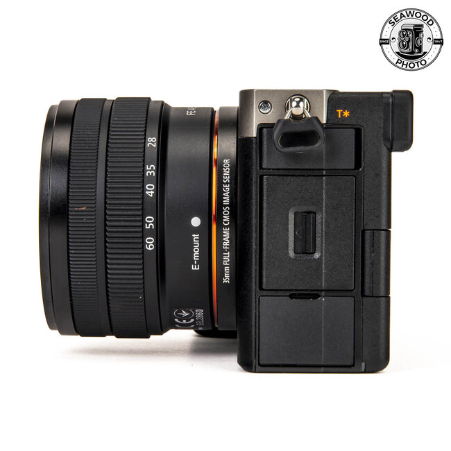 Sony A7C Silver w/ 28-60mm f/4-5.6 LOW SHUTTER COUNT 24.2 MP GOOD+