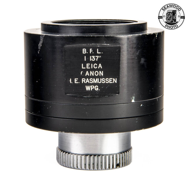 I. E. Rasmussen Ground Glass Viewer/Finder for Leica M39 Thread Mount Lenses GOOD
