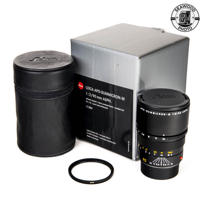 Leica 90mm f/2 APO-Summicron-M ASPH 11884. LIKE NEW